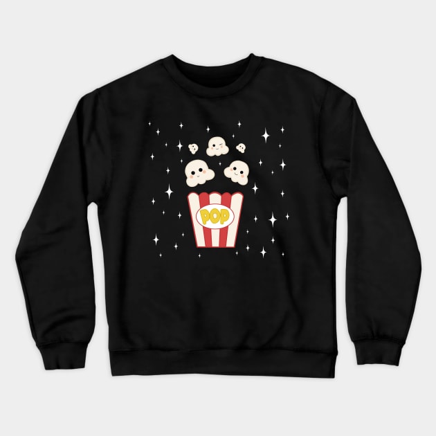 Kawaii Popcorn Crewneck Sweatshirt by valentinahramov